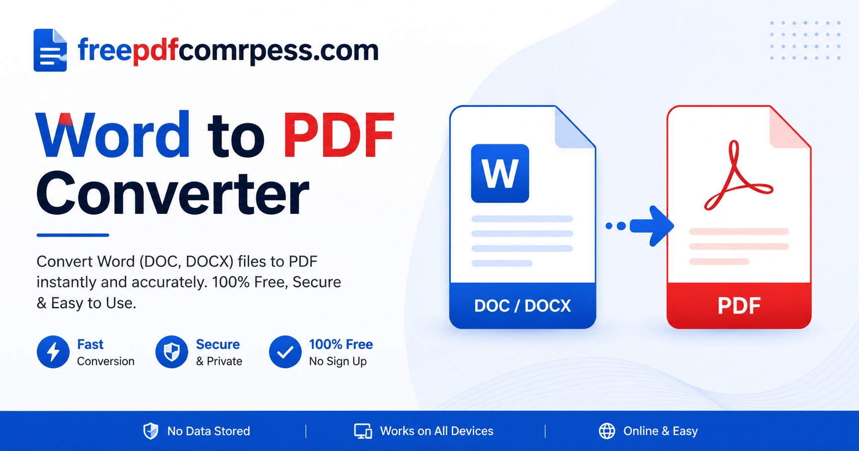 Word to PDF converter online free — convert Word to PDF, DOCX to PDF and DOC to PDF
